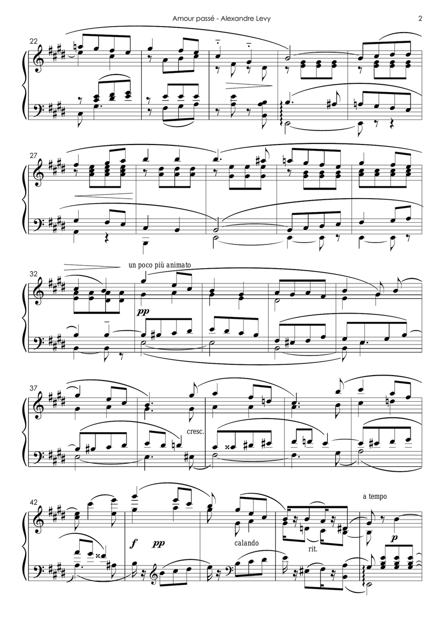 Amour passé Op.13 No.2 Chamber Music scores gallery preview page 2
