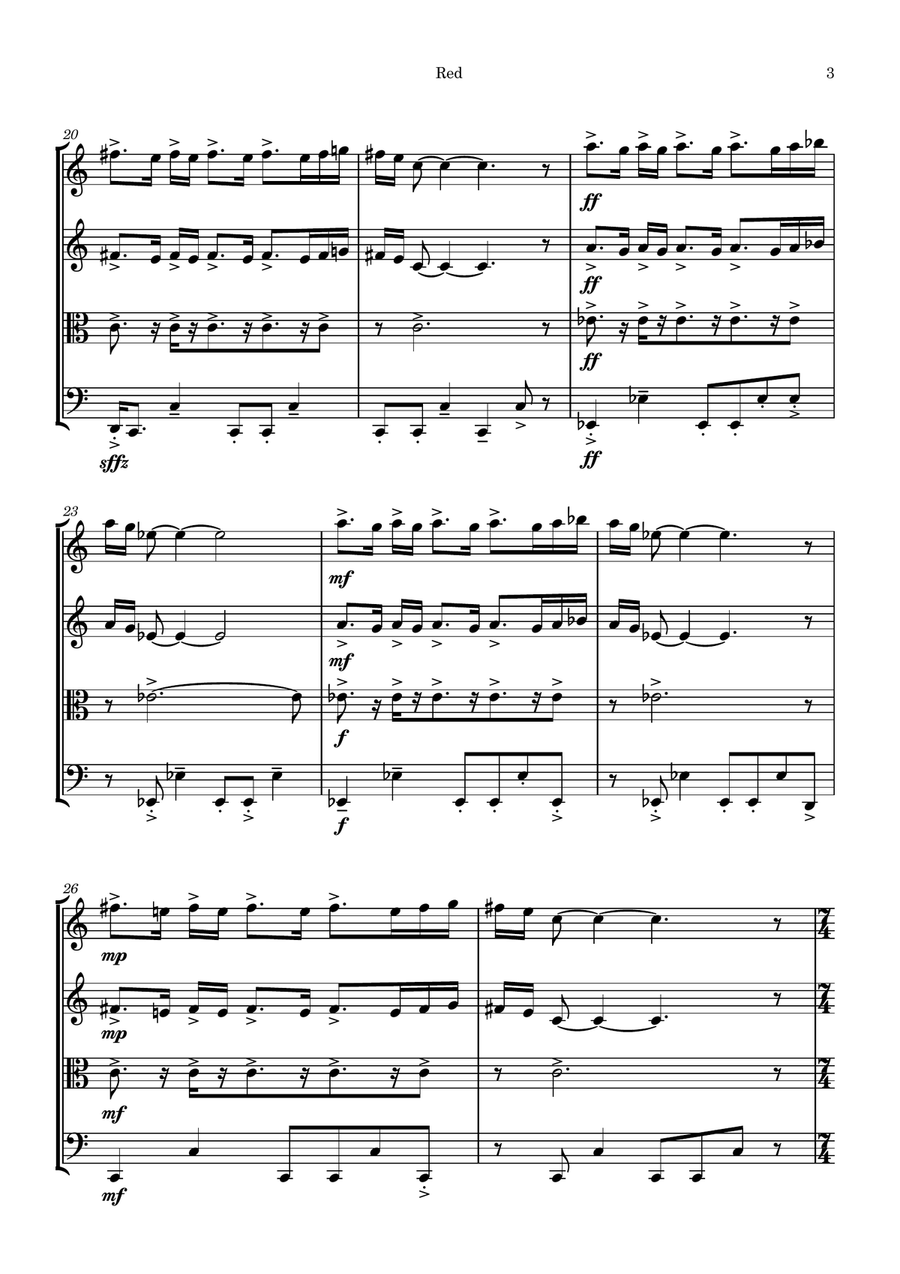 Red String Quartet scores gallery preview page 3