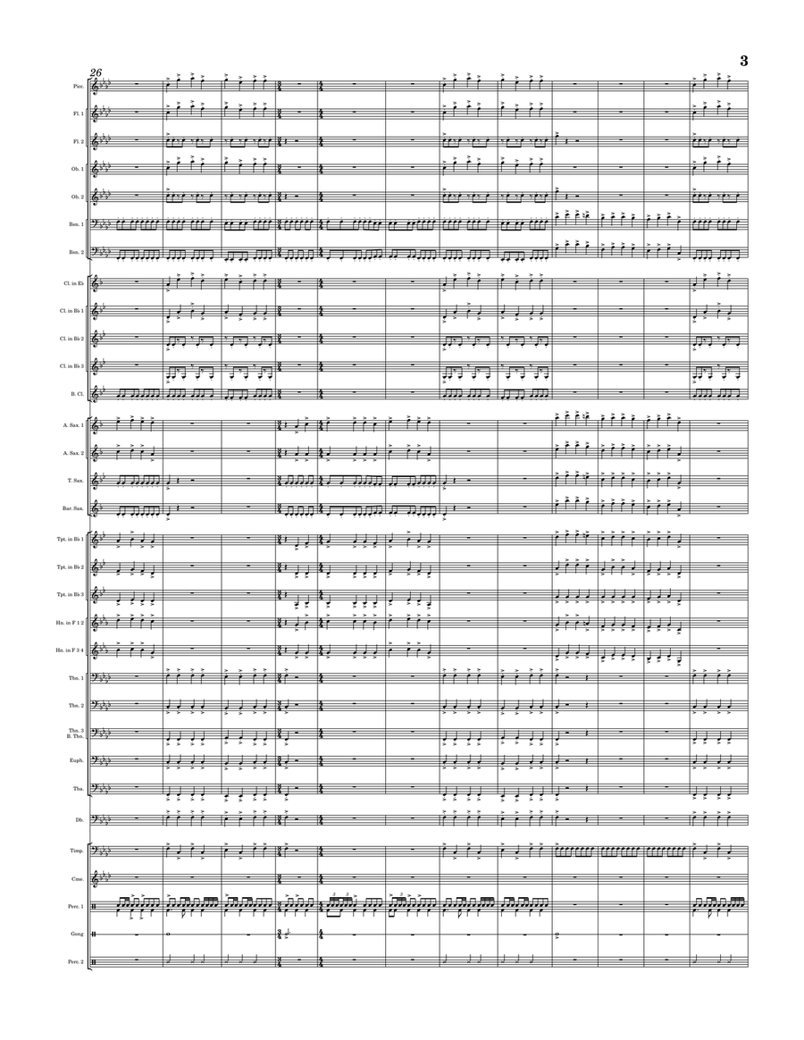 The Day of Wrath Concert Band scores gallery preview page 3