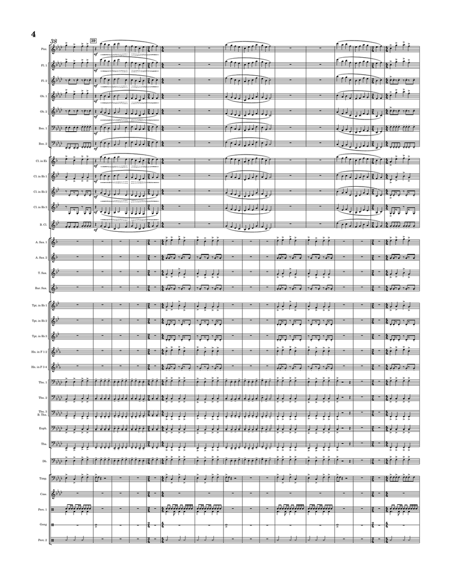 The Day of Wrath Concert Band scores gallery preview page 4