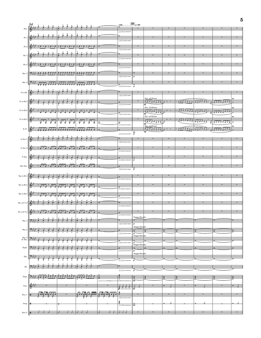 The Day of Wrath Concert Band scores gallery preview page 5