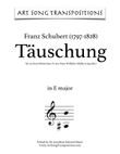 SCHUBERT: Täuschung, D. 911 no. 19 (transposed to E major)