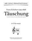SCHUBERT: Täuschung, D. 911 no. 19 (transposed to E-flat major)