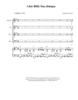 I Am With You Always (Vocal solo with Vocal Quartet - (SATB)