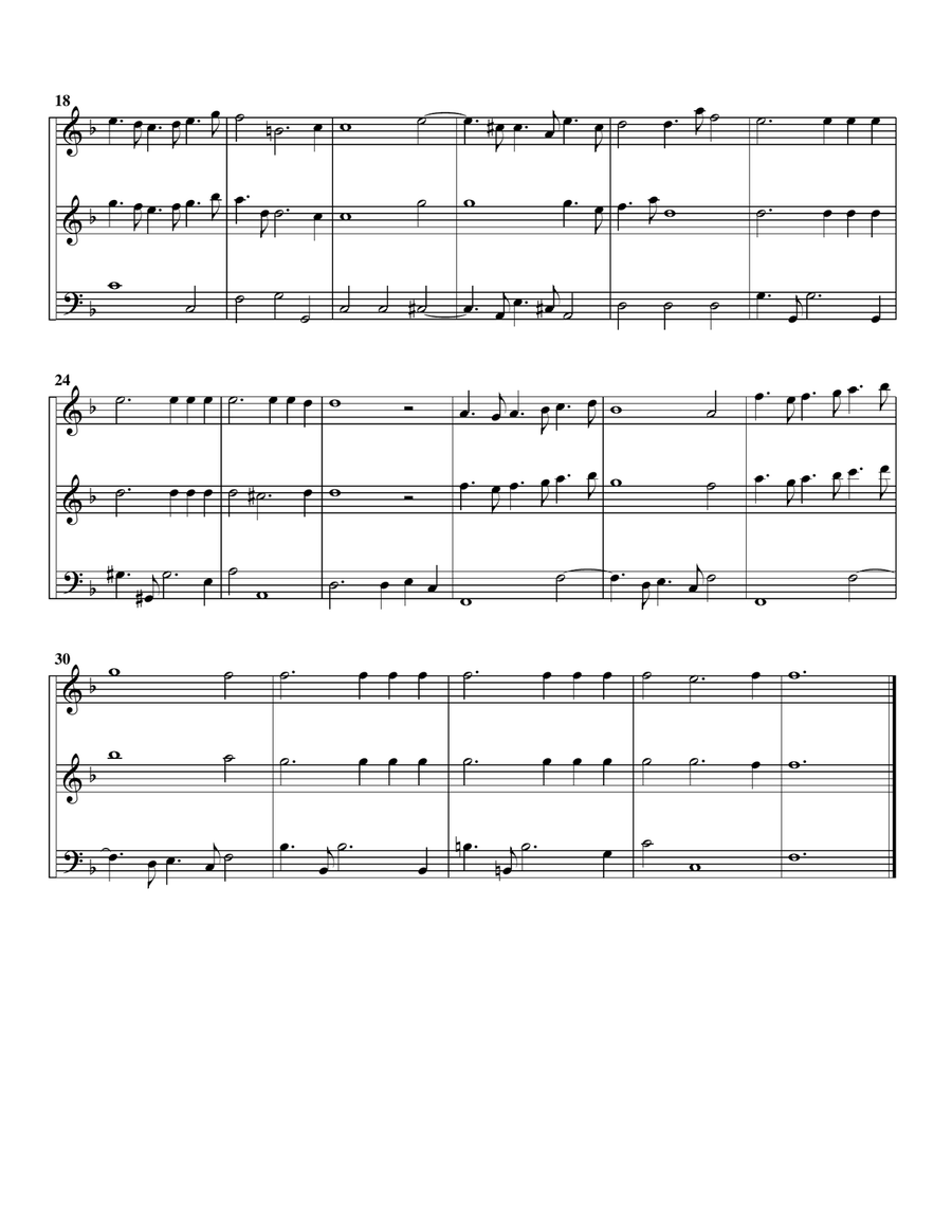 Trio sonata, TWV 42 A14 (arrangement for 3 recorders (AAB)) Alto Recorder scores gallery preview page 3