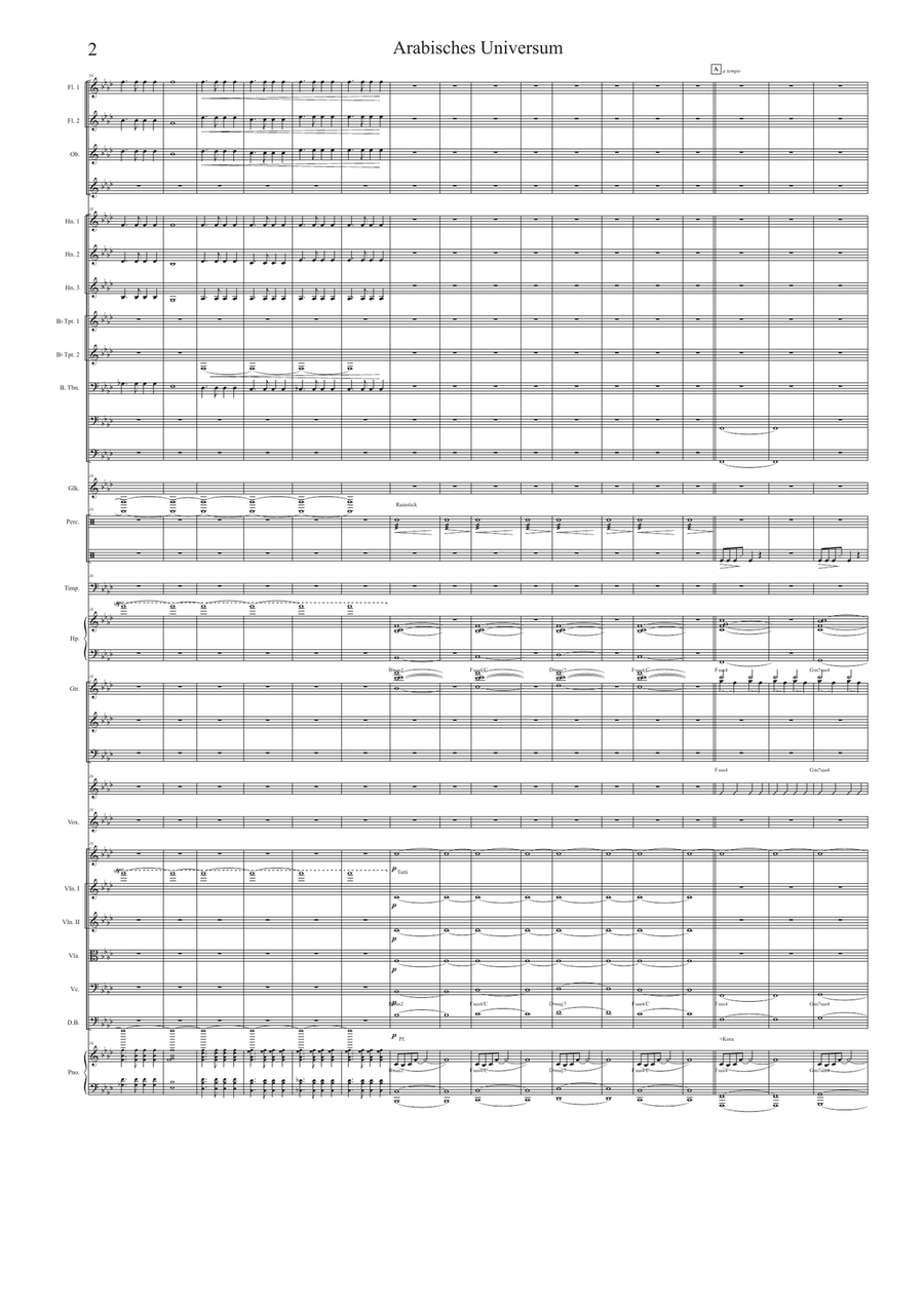 Arabisches Universum ( Arab Universe ) Full Orchestra scores gallery preview page 2