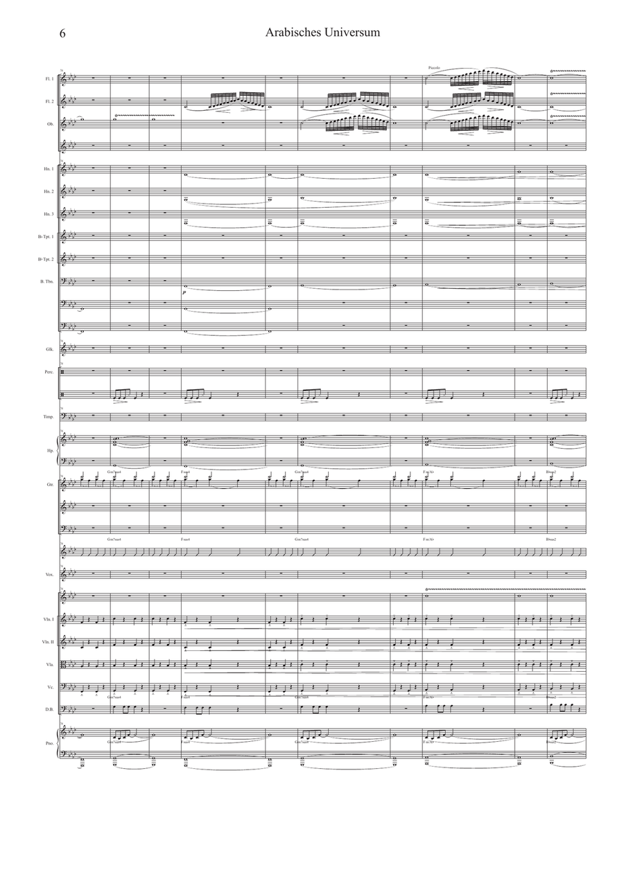 Arabisches Universum ( Arab Universe ) Full Orchestra scores gallery preview page 6