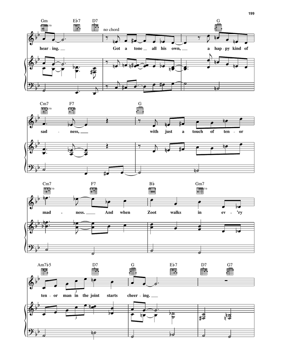 Zoot Walks In Zoot Walks In Piano, Vocal, Guitar scores gallery preview page 2