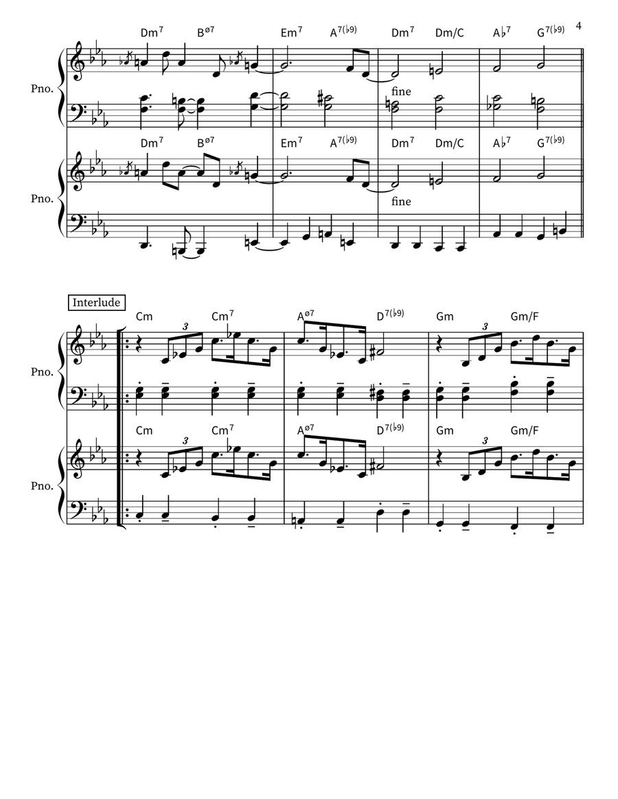 Whisper Not Whisper Not Piano Duet scores gallery preview page 4