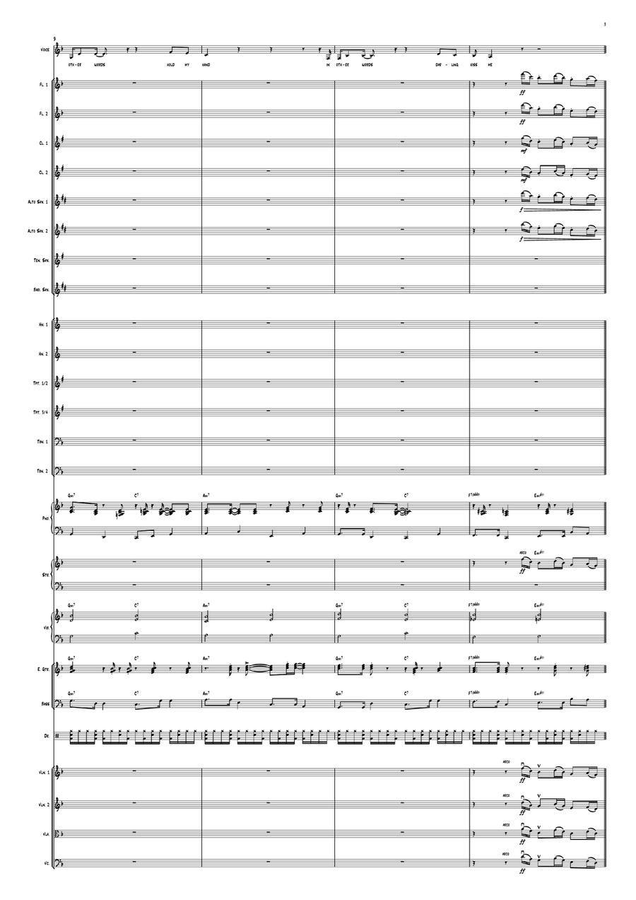 Fly Me To The Moon (In Other Words) Jazz Ensemble scores gallery preview page 3