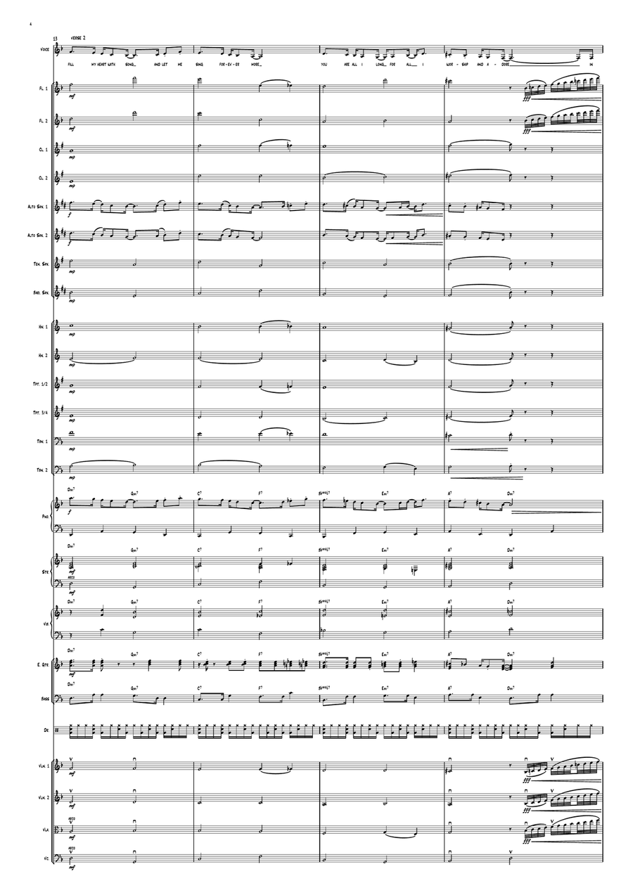 Fly Me To The Moon (In Other Words) Jazz Ensemble scores gallery preview page 4