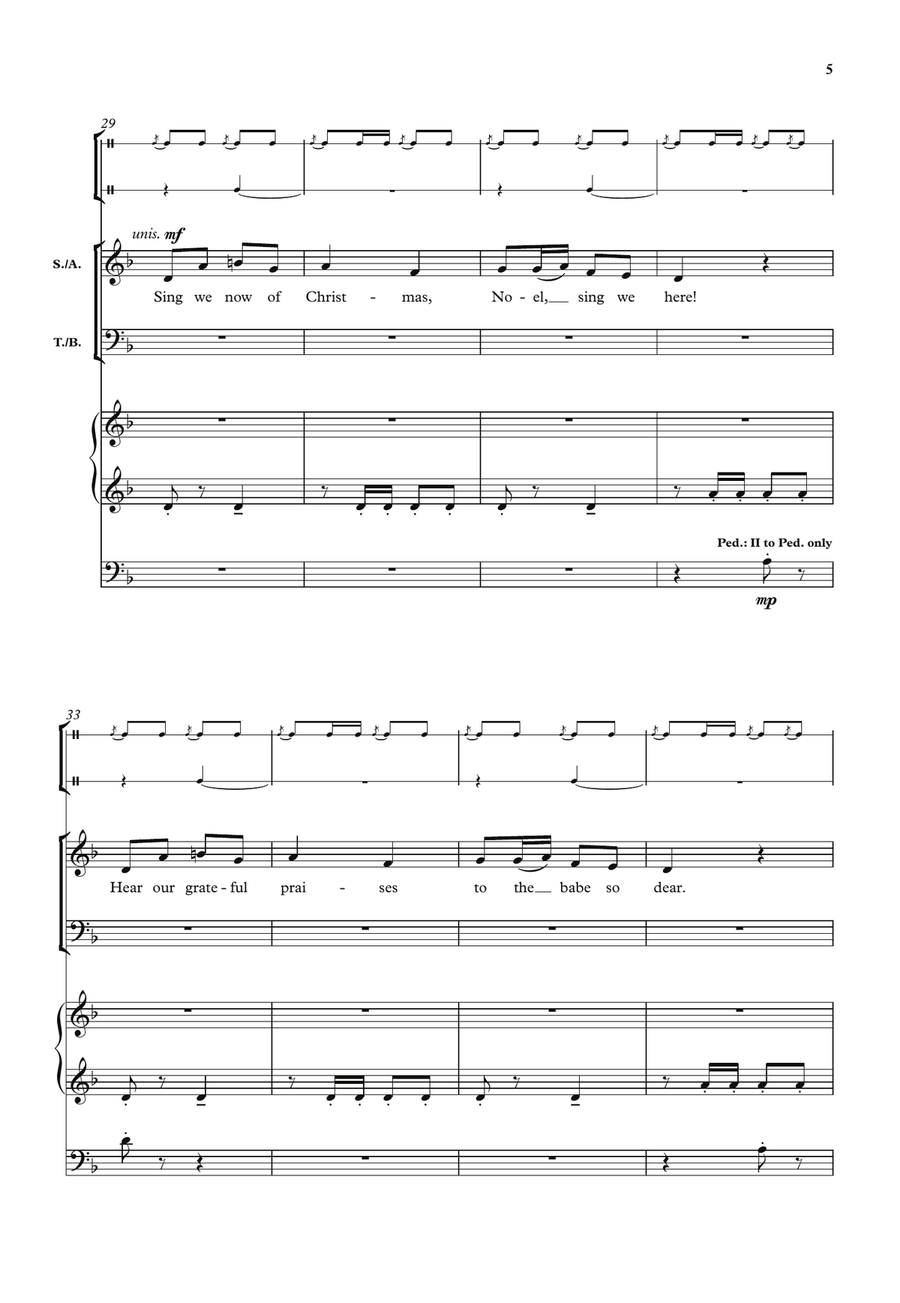 Sing we now of Christmas Sing we now of Christmas Choir scores gallery preview page 4