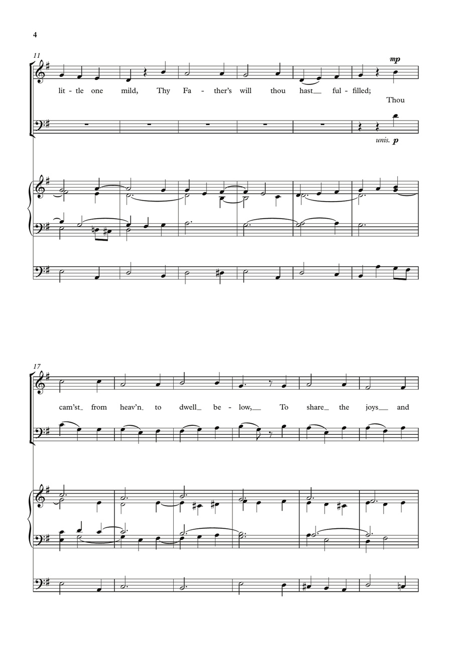 O little one sweet O little one sweet Divisi scores gallery preview page 3