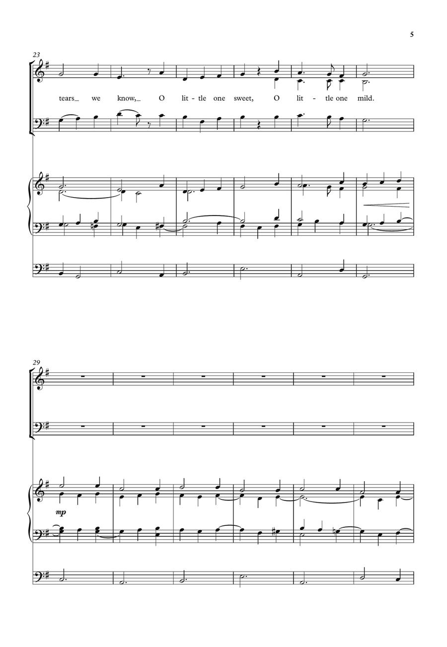 O little one sweet O little one sweet Divisi scores gallery preview page 4