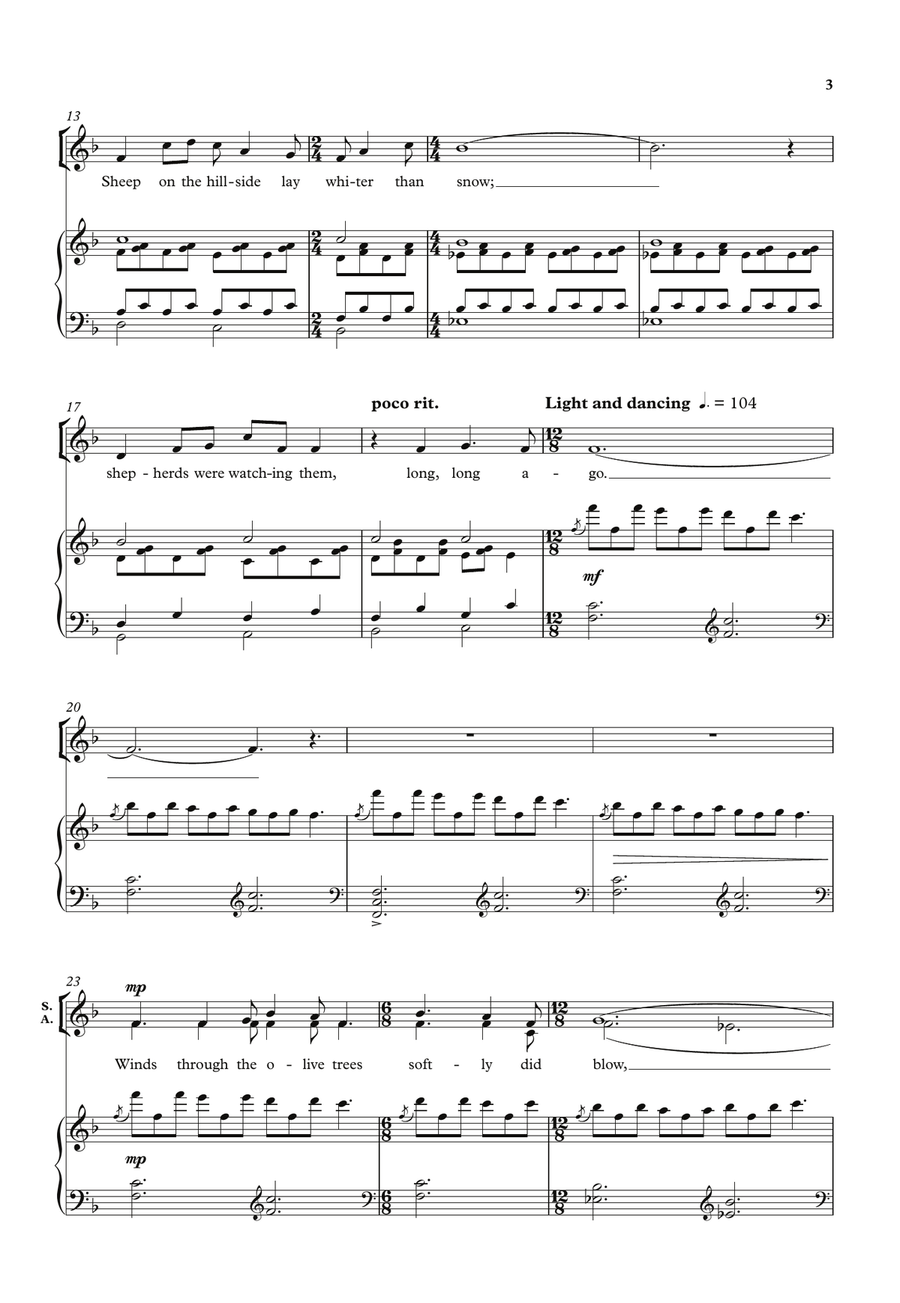 Long, Long Ago by Sarah Quartel SSA - Digital Sheet Music page 3