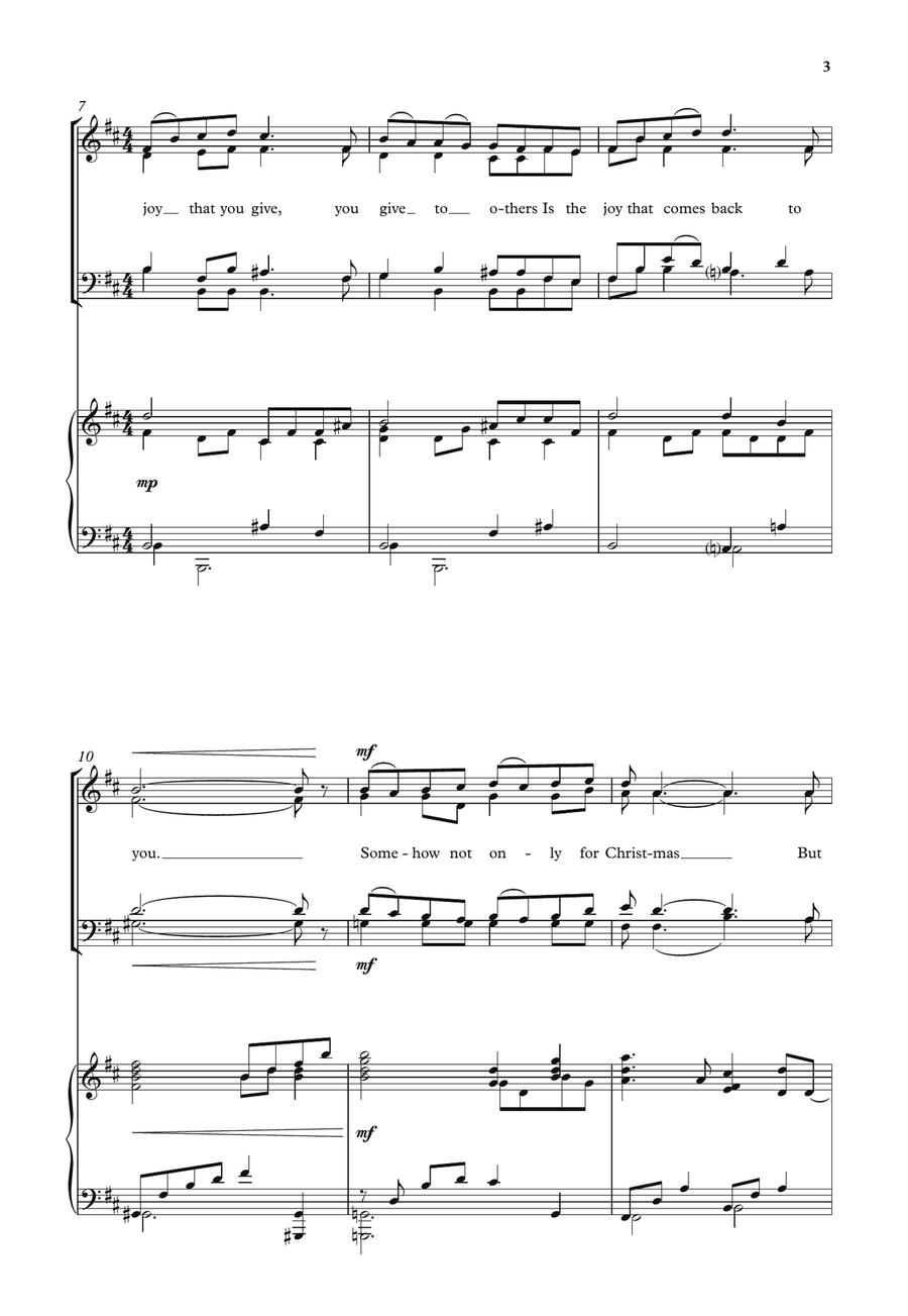 Somehow not only for Christmas 4-Part scores gallery preview page 3
