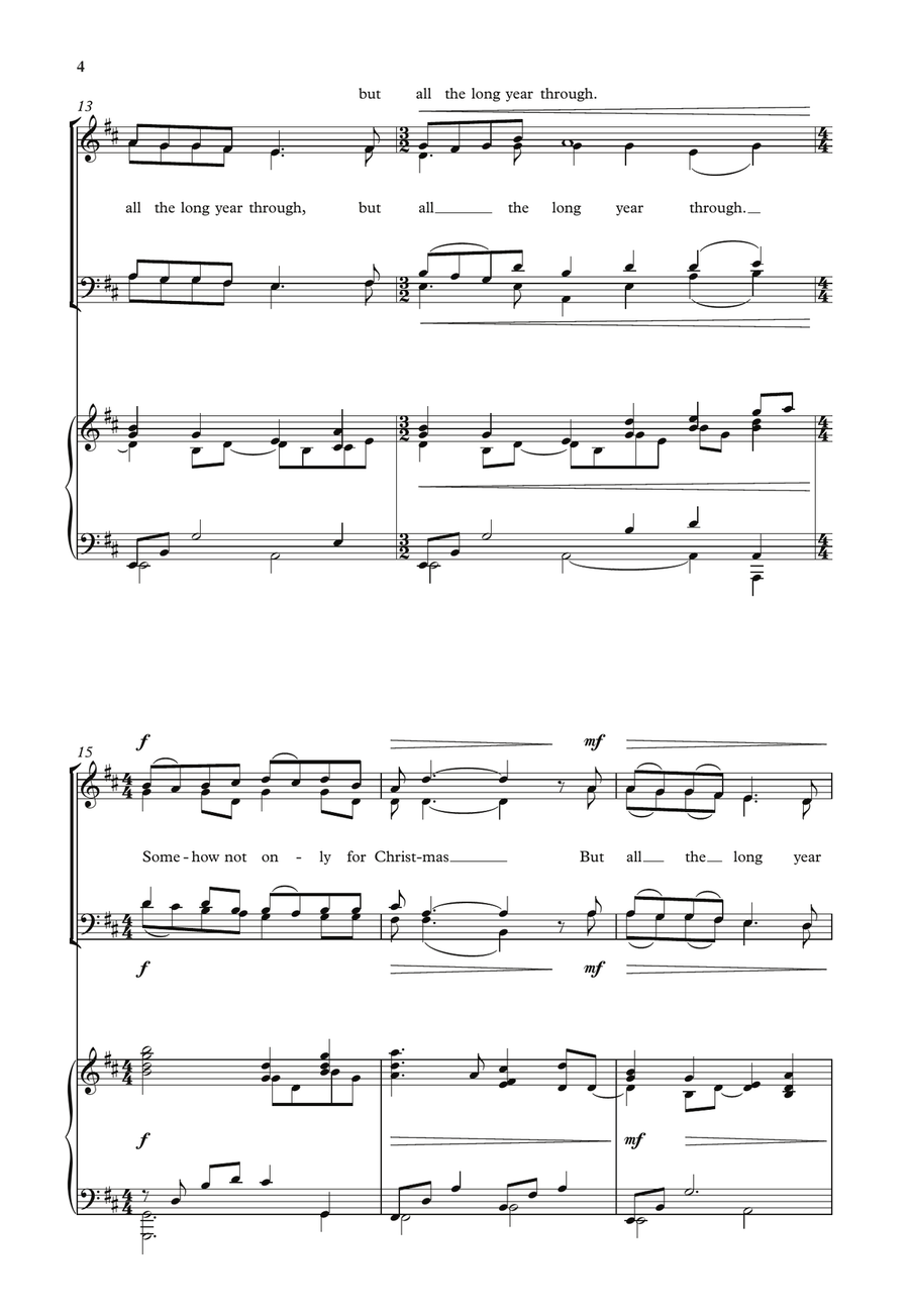Somehow not only for Christmas 4-Part scores gallery preview page 4