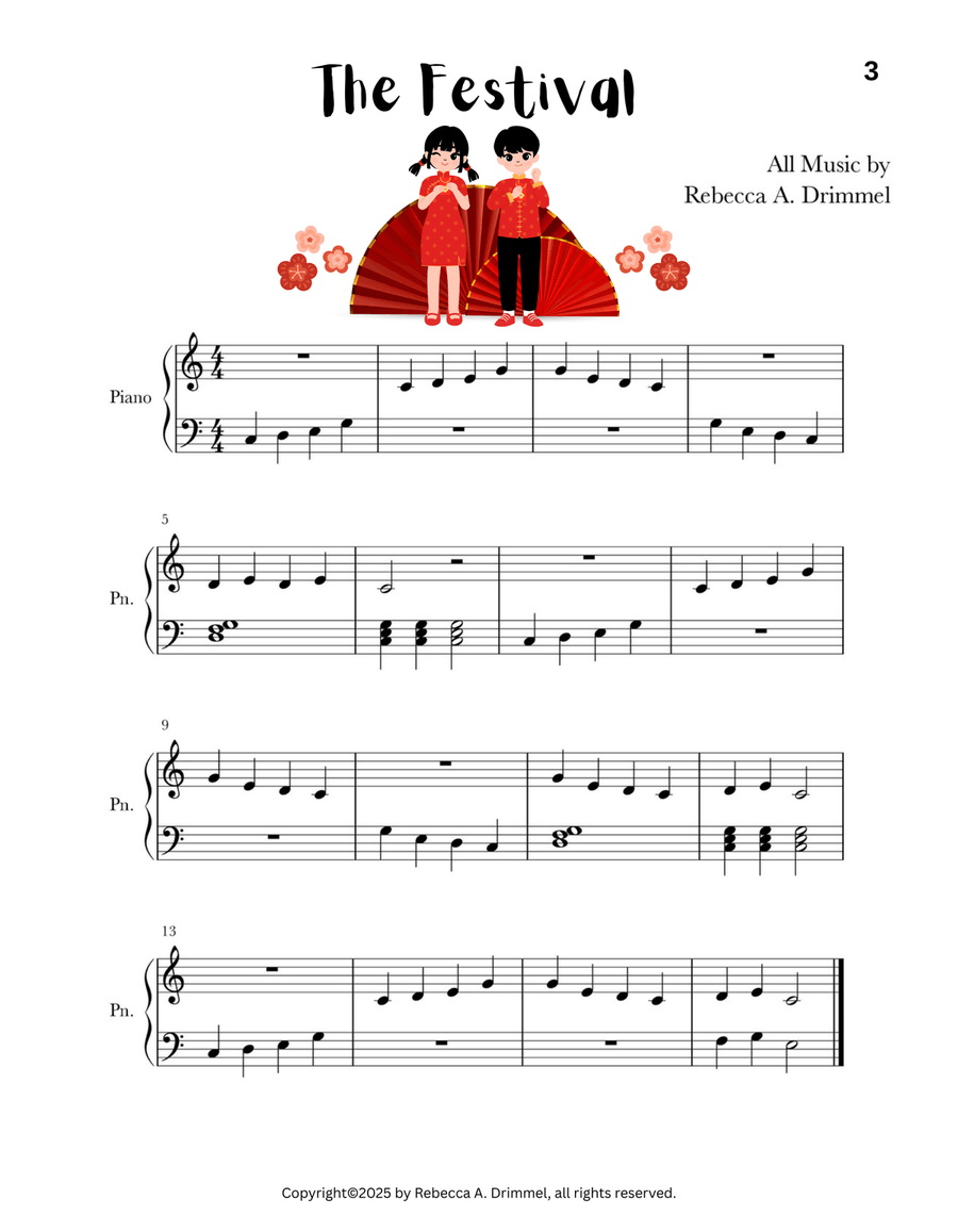 Piano Solos for the Early Beginner Easy Piano scores gallery preview page 5