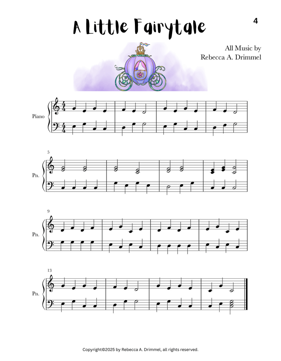 Piano Solos for the Early Beginner Easy Piano scores gallery preview page 6