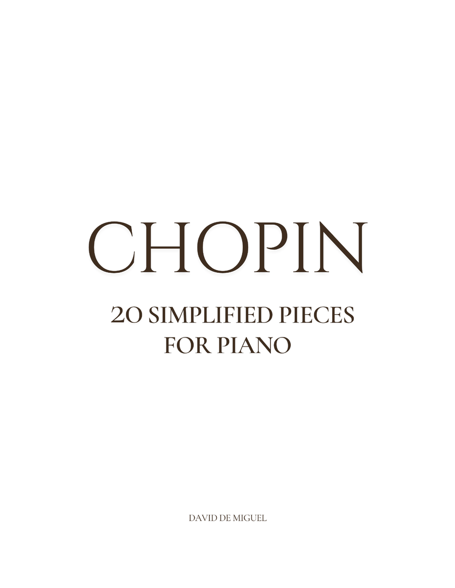 Chopin: 20 Simplified Pieces for Piano Piano Solo scores gallery preview page 2