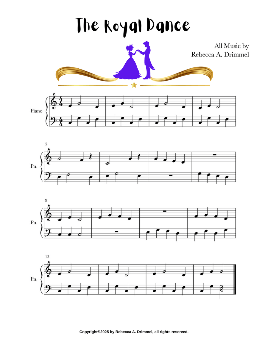 The Royal Dance The Royal Dance Easy Piano scores gallery preview page 1
