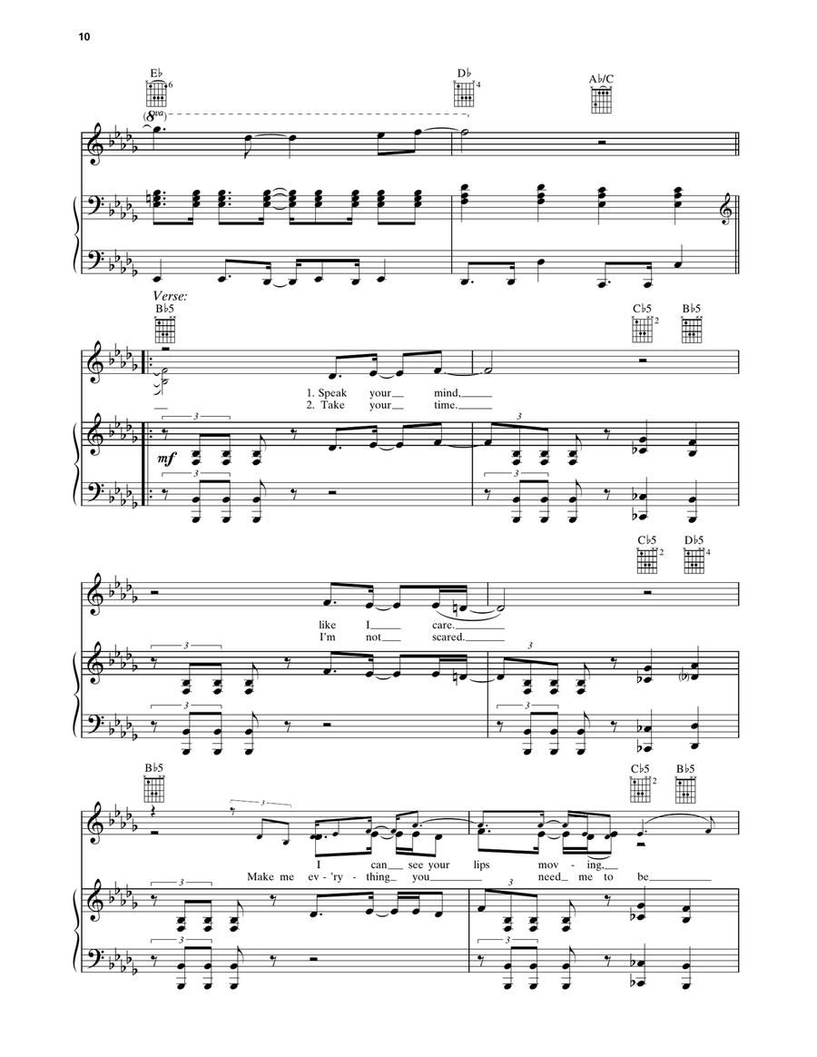 Made Of Stone Made Of Stone Piano, Vocal, Guitar scores gallery preview page 2