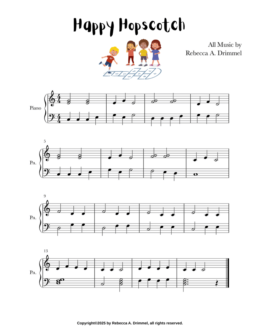 Happy Hopscotch Happy Hopscotch Easy Piano scores gallery preview page 1