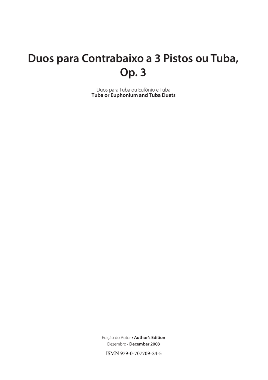 Duets for Tuba, Op. 3a Brass Duet scores gallery preview page 3