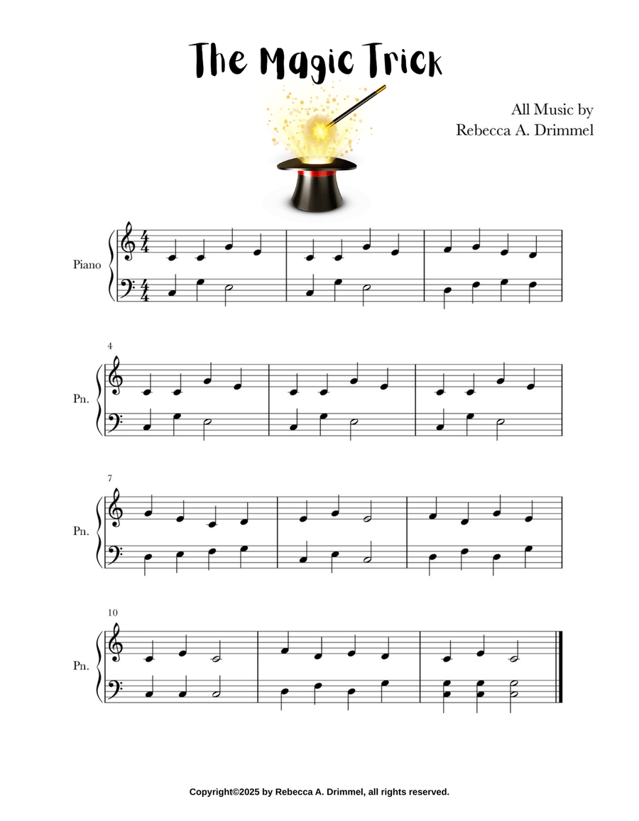 The Magic Trick The Magic Trick Easy Piano scores gallery preview page 1