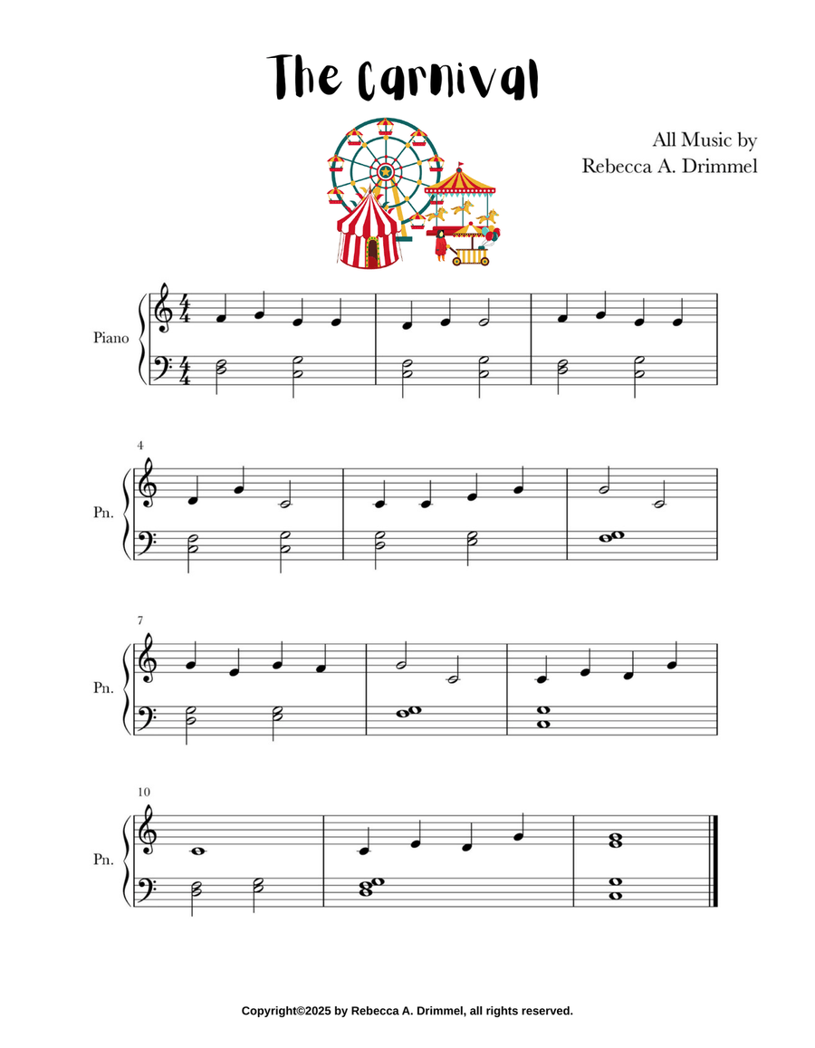 The Carnival The Carnival Easy Piano scores gallery preview page 1