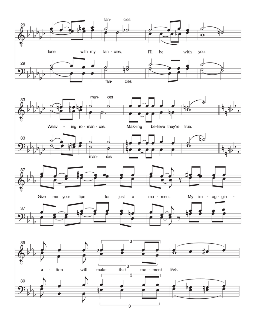 A Kiss To Build A Dream On A Cappella scores gallery preview page 4