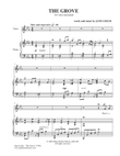 THE GROVE - for voice and piano - by Jane Leslie