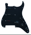 Lace Sensor Blue/Silver/Red S/S/S Loaded Pickguard – 3-Ply – Black