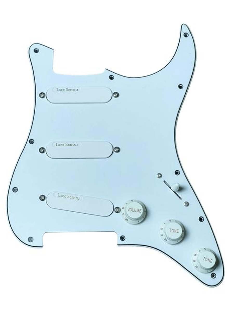 Lace Sensor Gold Loaded Pickguard – 3 Ply – White School and Community scores gallery preview page 2