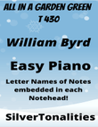 All In a Garden Green T430 Easy Elementary Piano Sheet Music