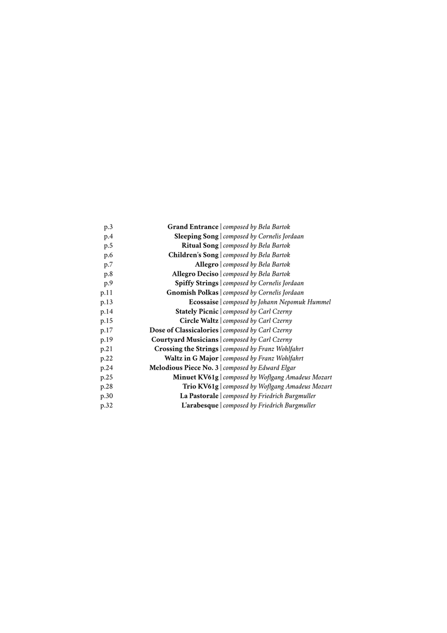 Little Book of Compositions for Beginning Violin Quartet Chamber Music scores gallery preview page 2