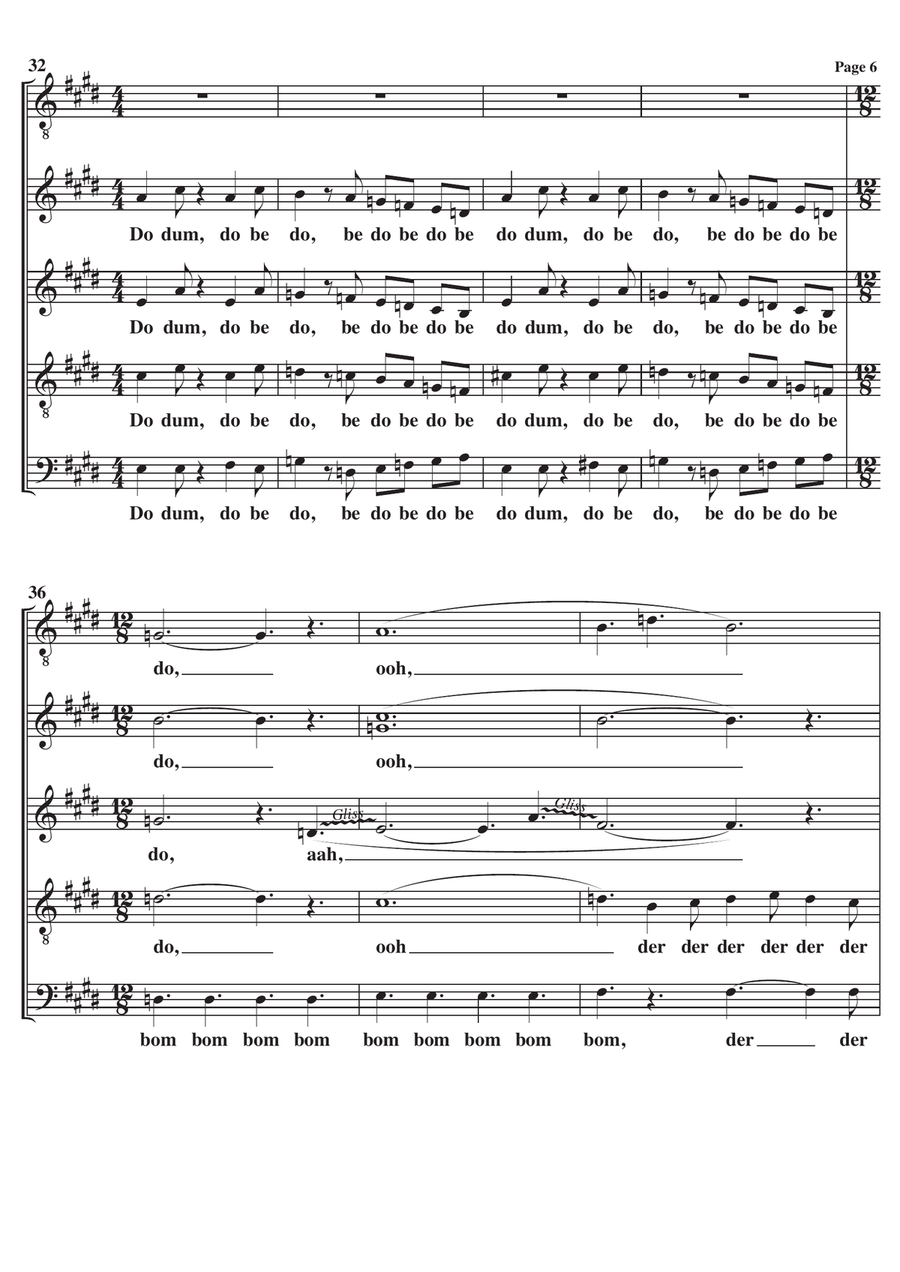 God Only Knows God Only Knows 4-Part scores gallery preview page 6