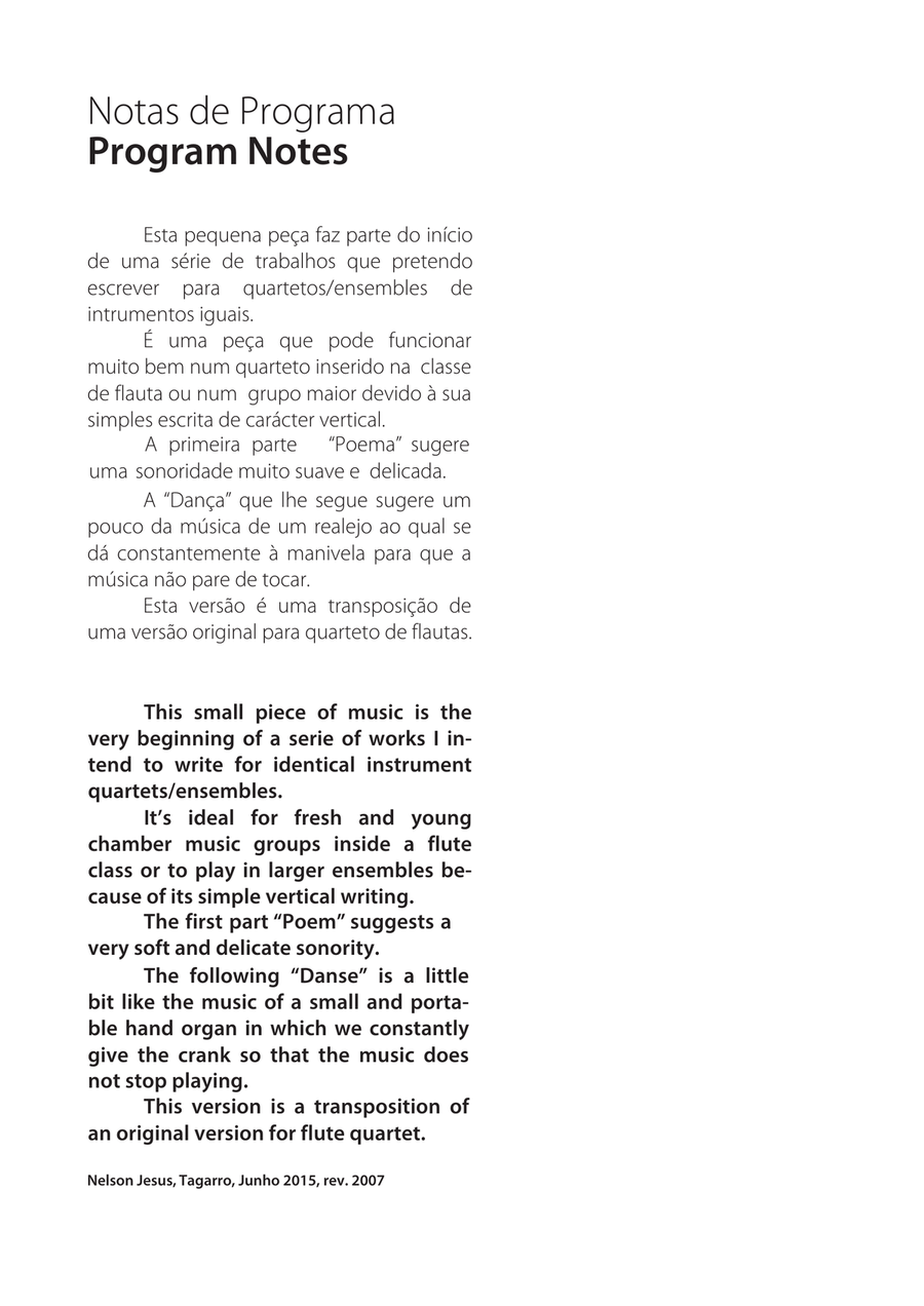 Poem and Danse, Op. 6c Woodwind Quartet scores gallery preview page 4