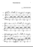 Greensleeves - Flute Duet and Piano. Score and Parts.