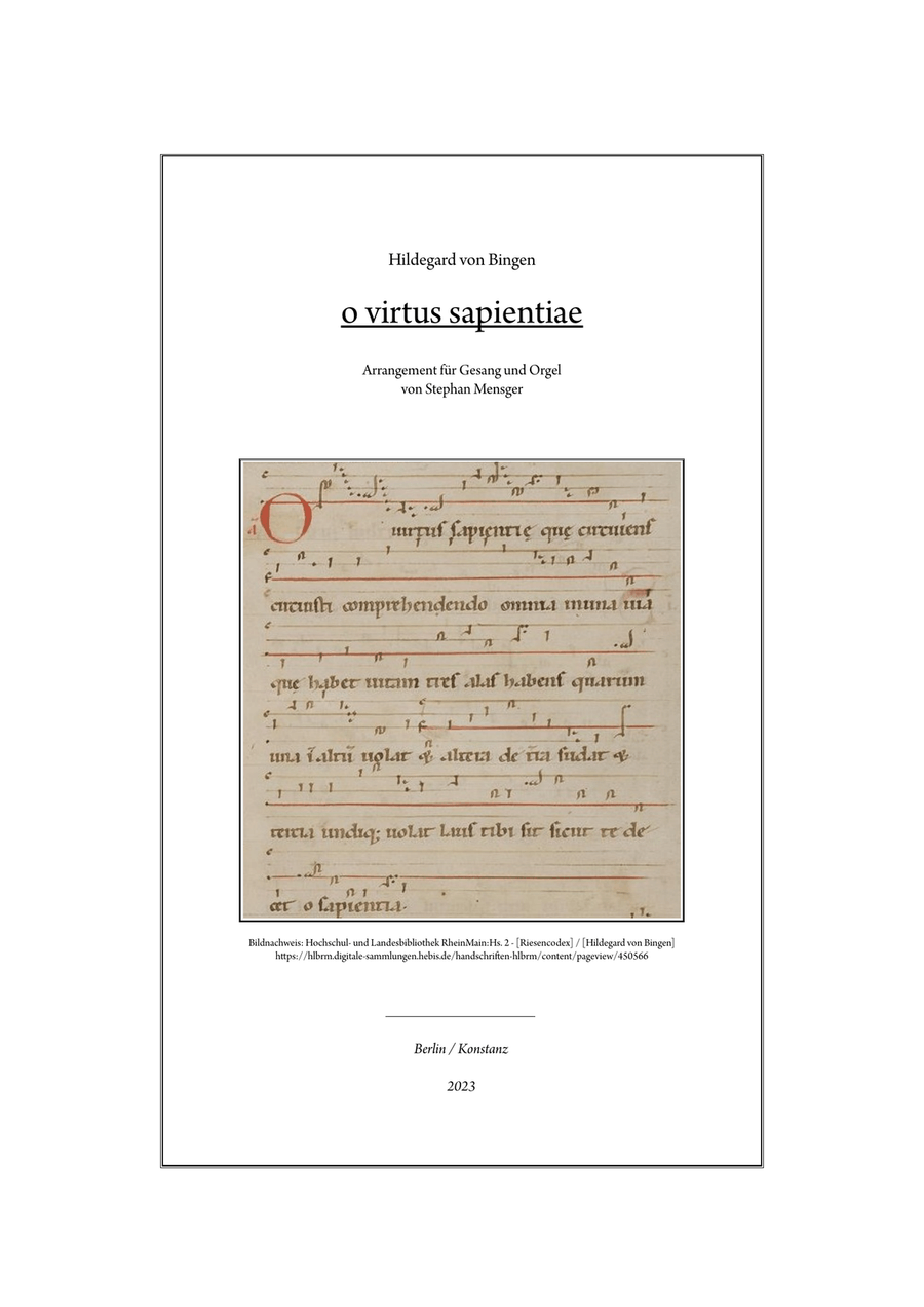 o virtus sapientiae o virtus sapientiae Piano, Vocal scores gallery preview page 1