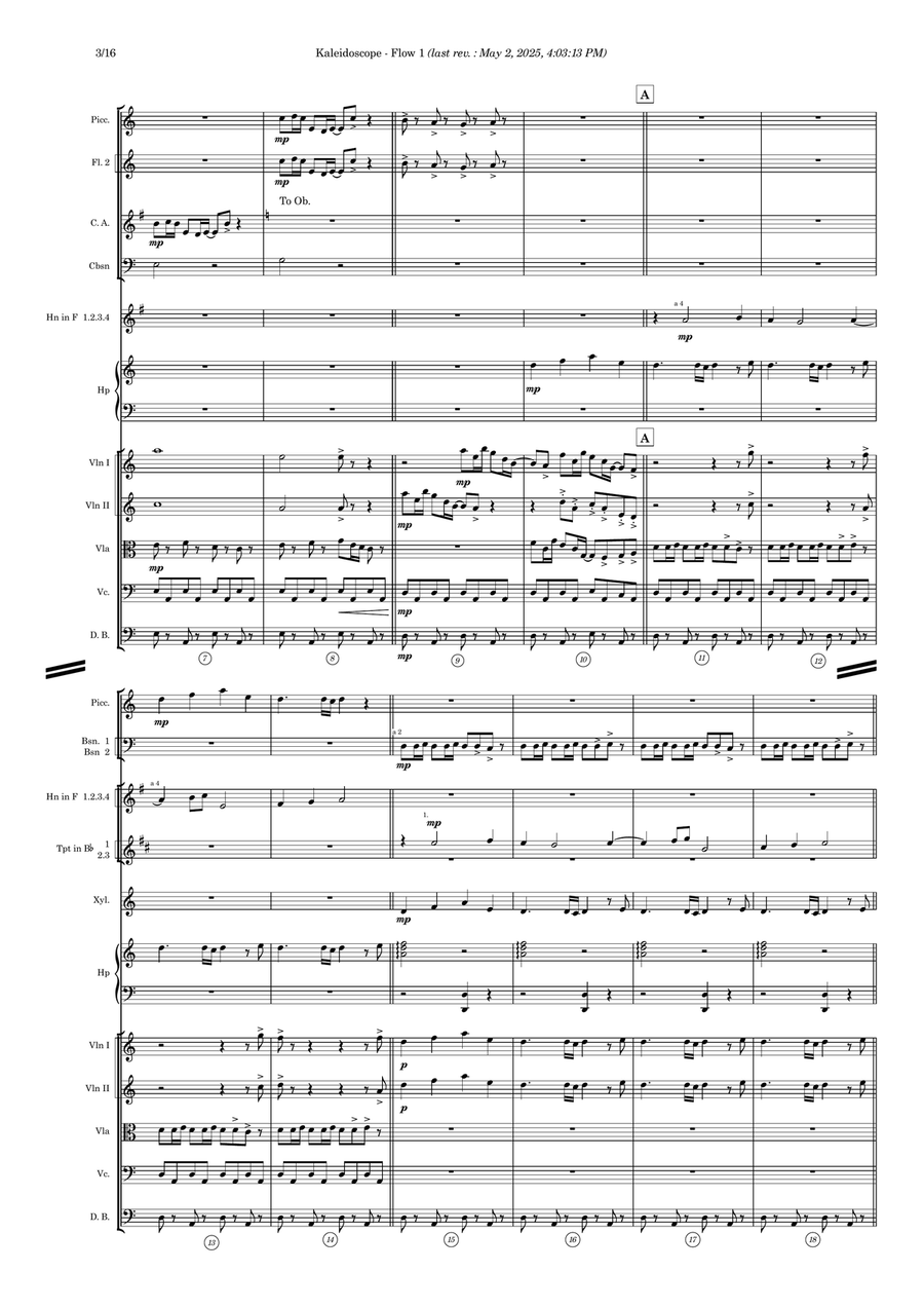 Kaleidoscope - Score Only Full Orchestra scores gallery preview page 3