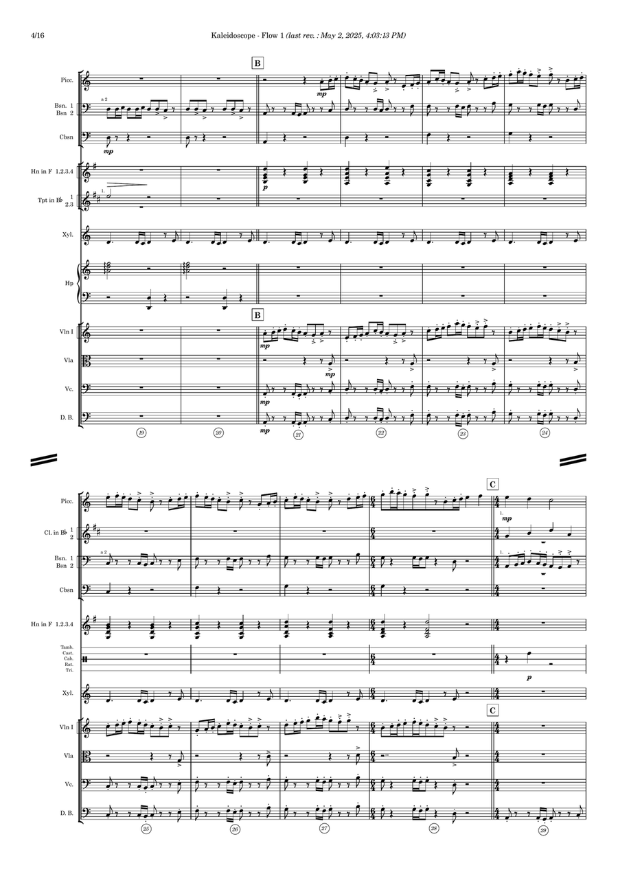Kaleidoscope - Score Only Full Orchestra scores gallery preview page 4
