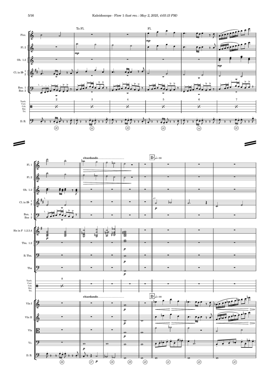 Kaleidoscope - Score Only Full Orchestra scores gallery preview page 5