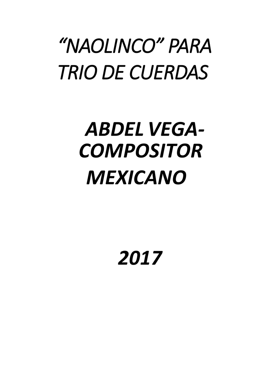 Naolinco, para Trío de Cuerdas String Trio scores gallery preview page 2