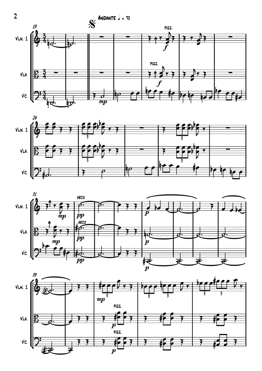 Naolinco, para Trío de Cuerdas String Trio scores gallery preview page 5