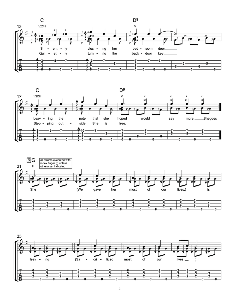 She's Leaving Home She's Leaving Home Ukulele scores gallery preview page 3