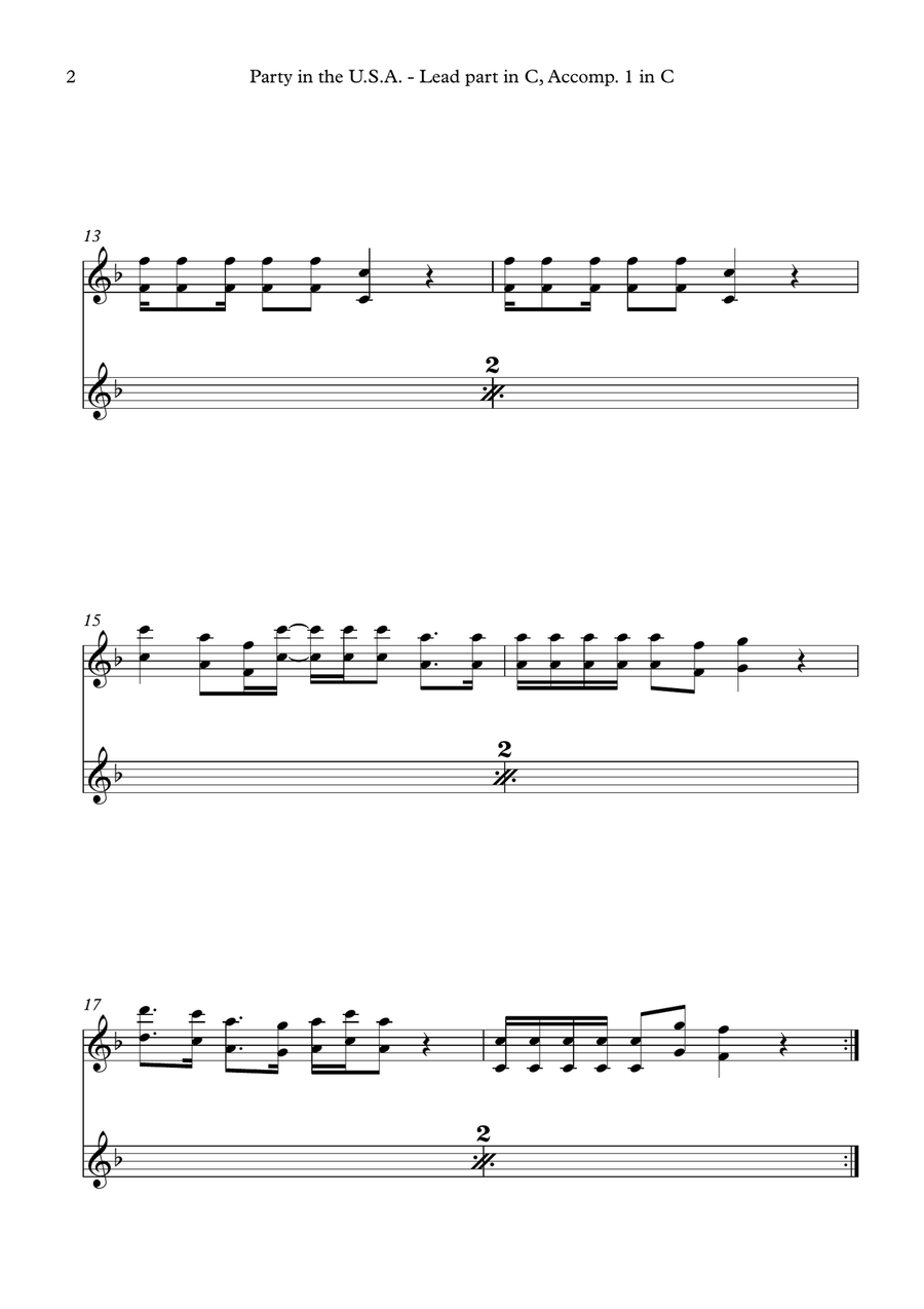 Party In The U.s.a. Large Ensemble scores gallery preview page 4
