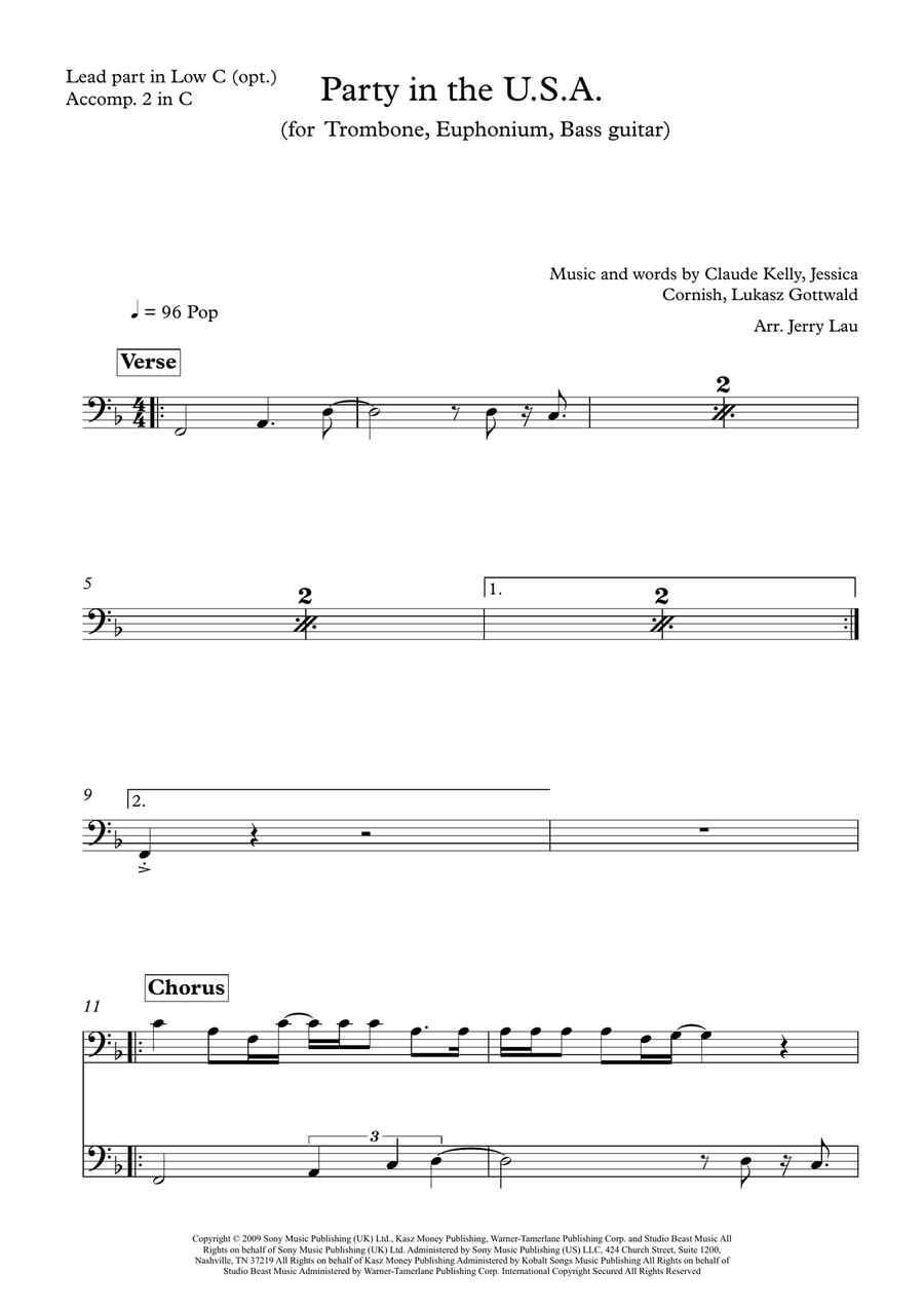 Party In The U.s.a. Large Ensemble scores gallery preview page 5