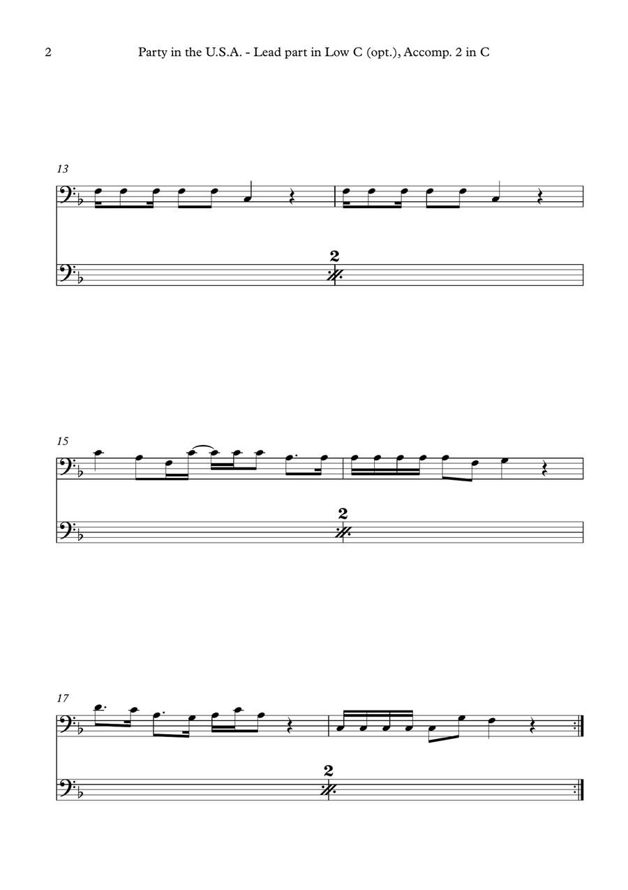 Party In The U.s.a. Large Ensemble scores gallery preview page 6