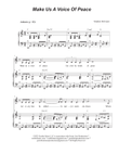 Make Us A Voice Of Peace (Unison choir)